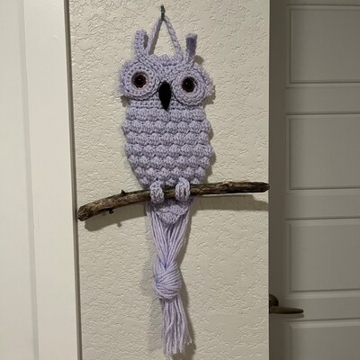 Owl Crochet Pattern PDF File Wall Hanging - Etsy