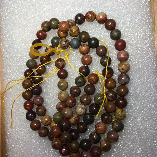 天然レッドクリークジャスパー 4 mm 6 mm 8 mm 10 mm 12 mm 14 mm 16