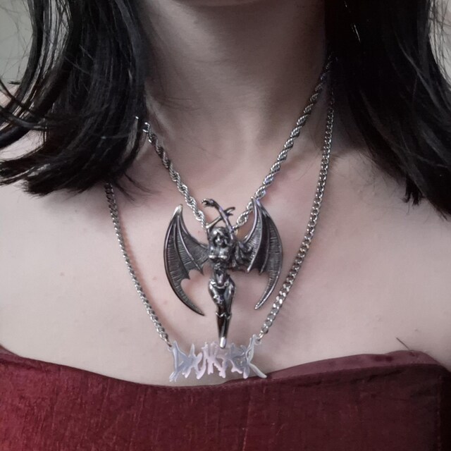 The Enchantress Succubus Pendant Necklace, 316L Stainless