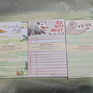 Blocco Note Adesivo Con Bulldog Francese – Lista Delle Cose Da Fare, 10x15 Cm, 50 Pagine, Fatto In USA