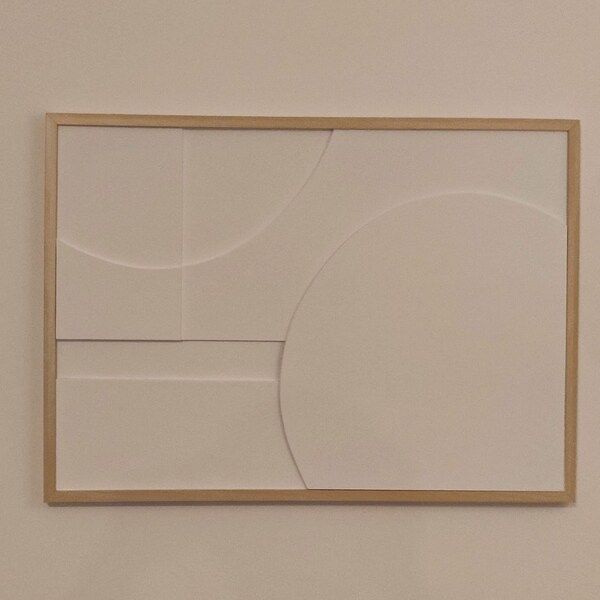 Photo inspiration: Fresh Look at Modern Minimalist 3D Wall Art Textured Geometric Design Large