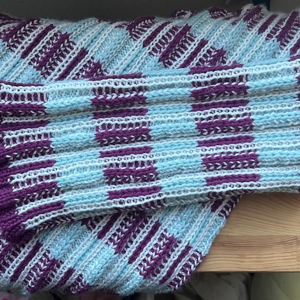 Knitting Pattern off Grid Sweater Etsy