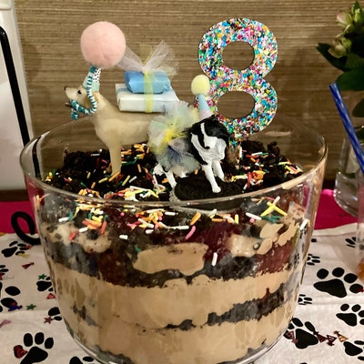 Puppy Party Cake Toppers Figurines Birthday Party Baby - Etsy