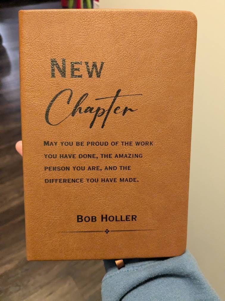 New Chapter Journal - Retirement Gift, Retirement of Coworker, Retirement Gifts for Women Coworker, Nurse Retirement, Corporate Gifts, Boss