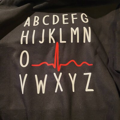 EKG Alphabet ECG Alphabet Cardiology Nursing Humor SVG Cut File - Etsy