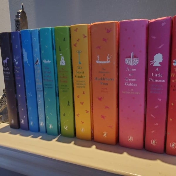 PUFFIN CLASSICS HARDCOVER Rainbow Children's Book Set. Perfect Gift for