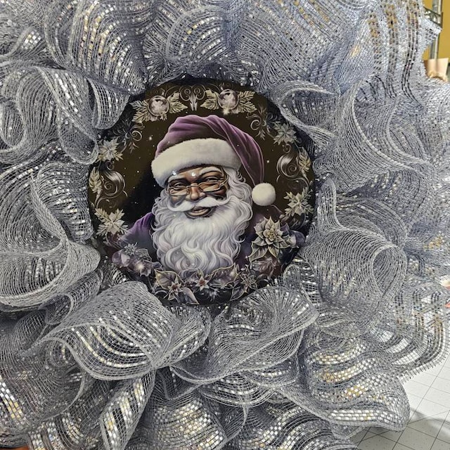 Santa Believe Christmas Ornament, Round Metal Ornament – The Village Wreath  Company