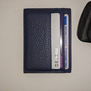Slim Fine Leather Card Holder, Our Complete Range of Colours, Real ...
