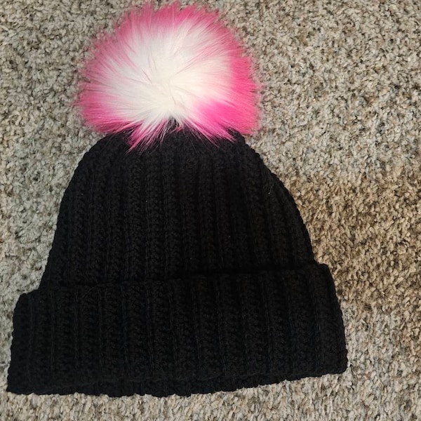Adjustable Strap Faux Shearling Double Brim Hat main image 0