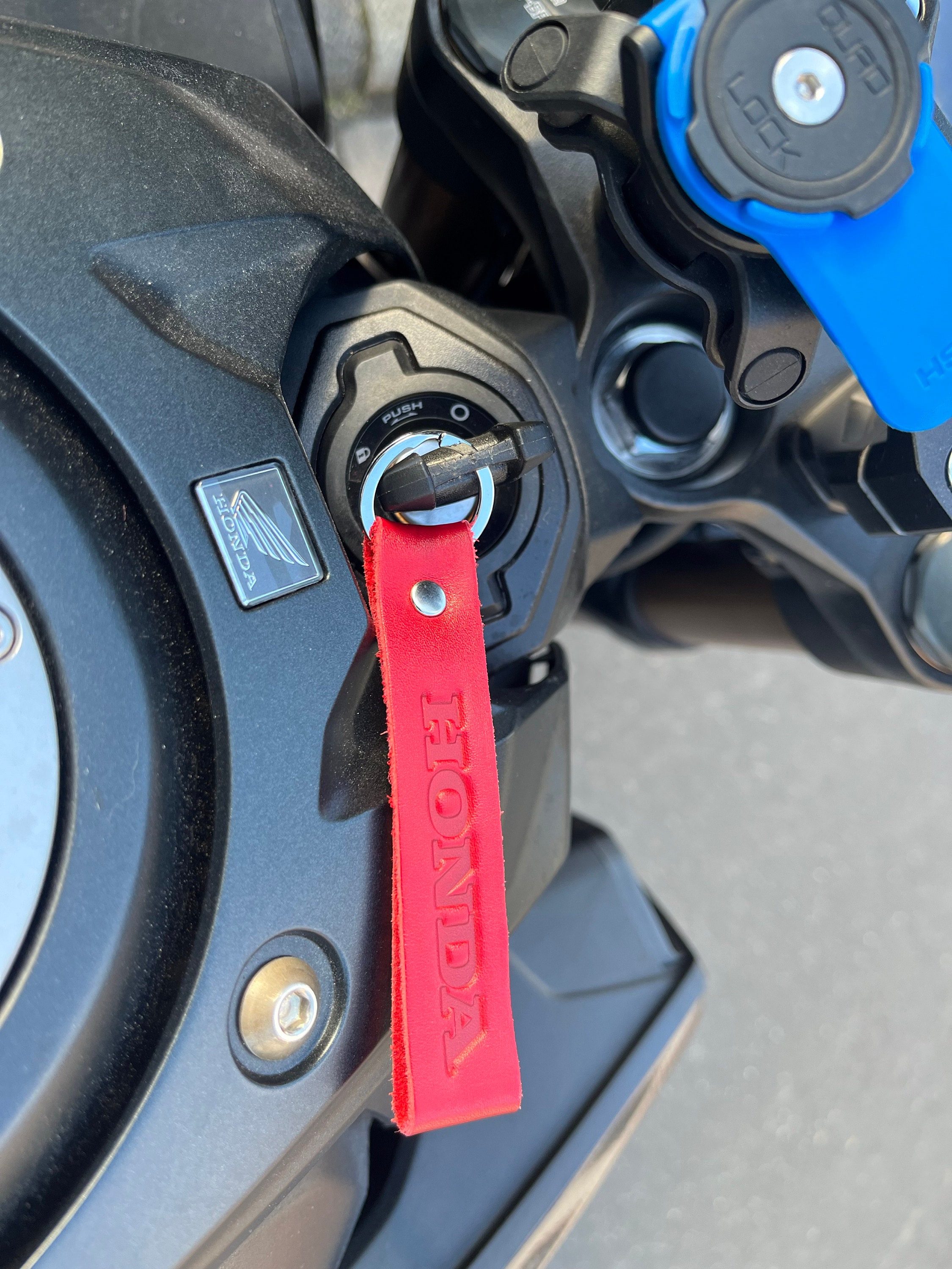 Personalization leather key ring, handmade leather keychain for men, key cover for rider biker, motorcycle keychain, motorcycle gift