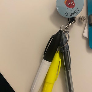 Funny Paramedic Badge Reel – Retractable Glitter ID Holder, “Paramedic In Progress” Design For Nurses & First Responders