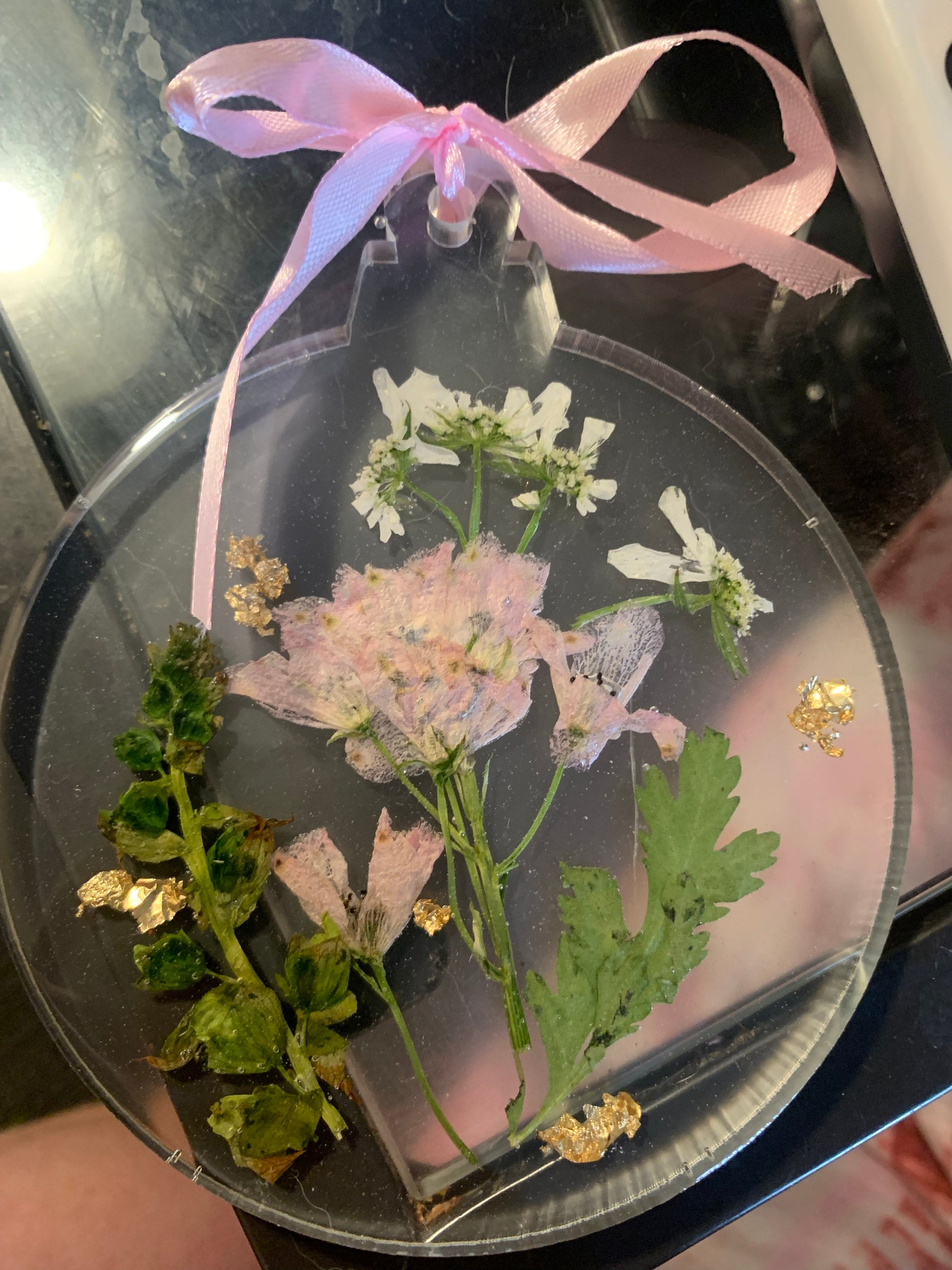 Preserved flowers from Courtney's etsy review