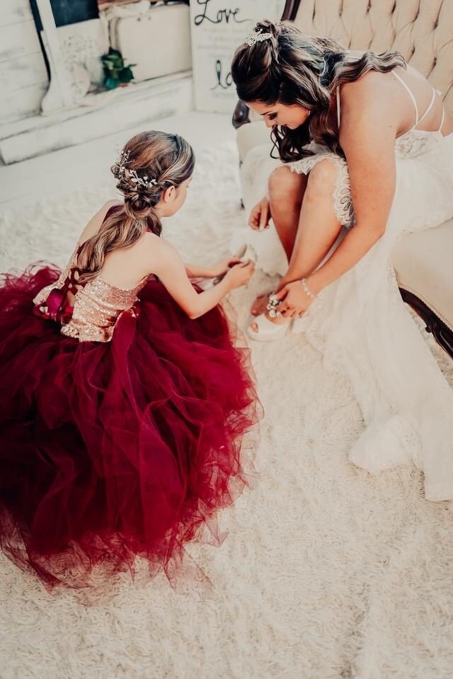 Glamorous flower deals girl dresses