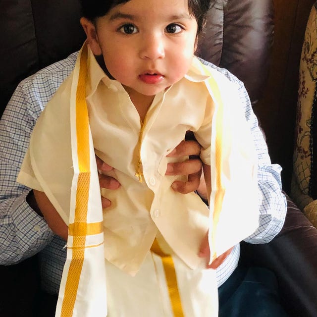 Buy South Indian Style Boys Dhoti Shirt Lungi Mundu Set With Accessories,  Desi New Born Baby Dress Traditional Dress Bollywood Veshti Sattai Set  Online in India - Etsy