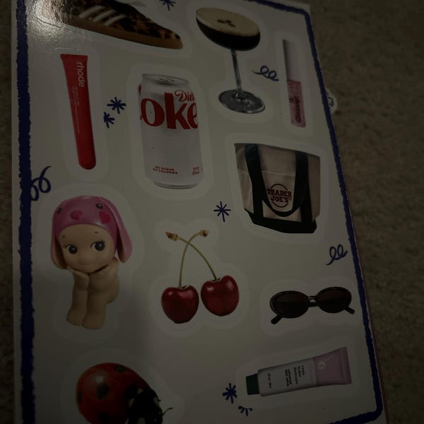 Trinket Girl Sticker Sheet / Aesthetic Bullet Journal / Junk Journaling ...