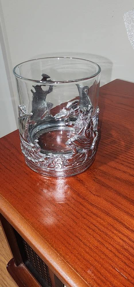Viking Whisky Tumbler | Norse-inspired Barware | Handcrafted by A E Williams Pewter | Can be engraved with a name of your choice