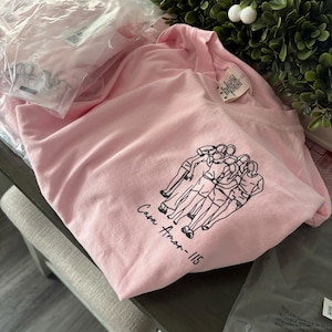 Personalized Portrait Outline Shirt: Custom Line Art Comfort Colors Tee