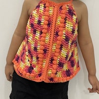CROCHET PATTERN Liv Granny Square Top Child Crochet Baby, Child Granny ...