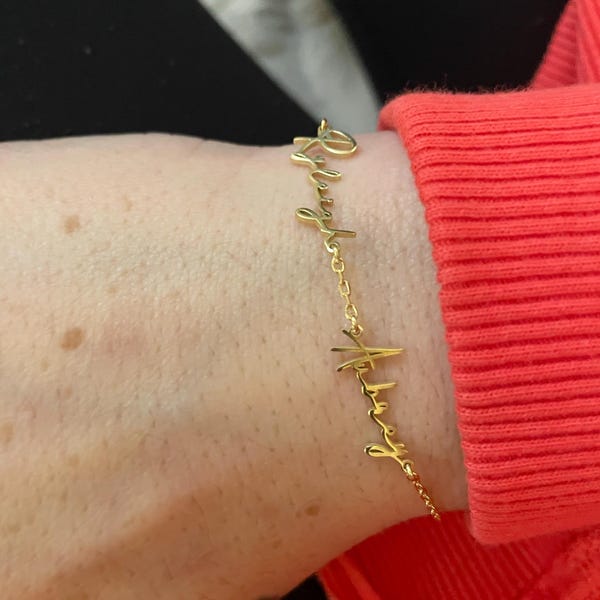 Multiple Names Bracelets,custom Name Bracelet,personalized Name ...