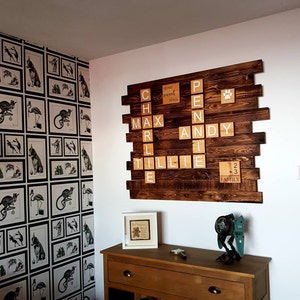 Download Large Wooden Scrabble Tiles & Letters Personalised Feature ...