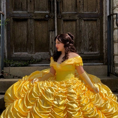 Belle Costume Inspired Princess Disney Belle Dress Adult - Etsy