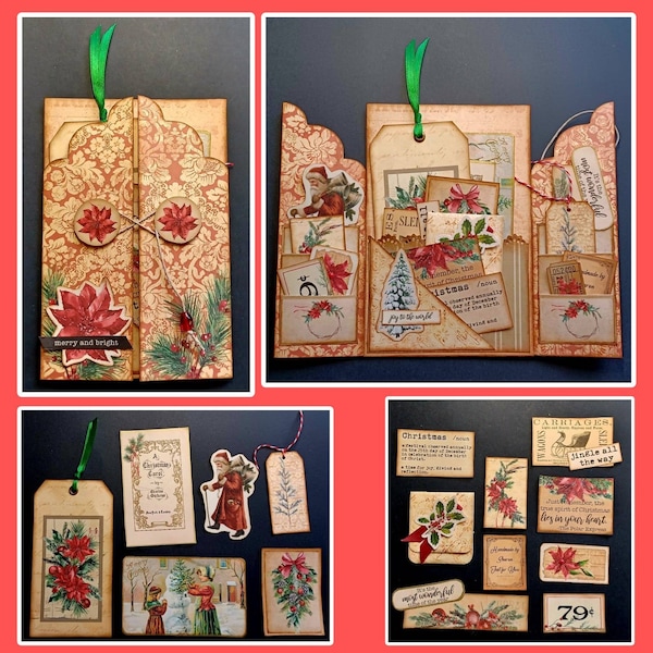 Christmas Super Simples 8, Junk Journal Kit, Junk Journal, Folio, Junk ...