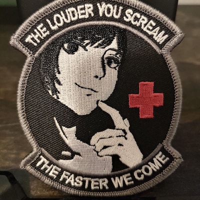 Toppa Tattica In PVC 'Louder You Scream Faster We Come' – Medic – Dimensioni 6x7,5 Cm, Con Velcro, Per Equipaggiamento Militare. - 4