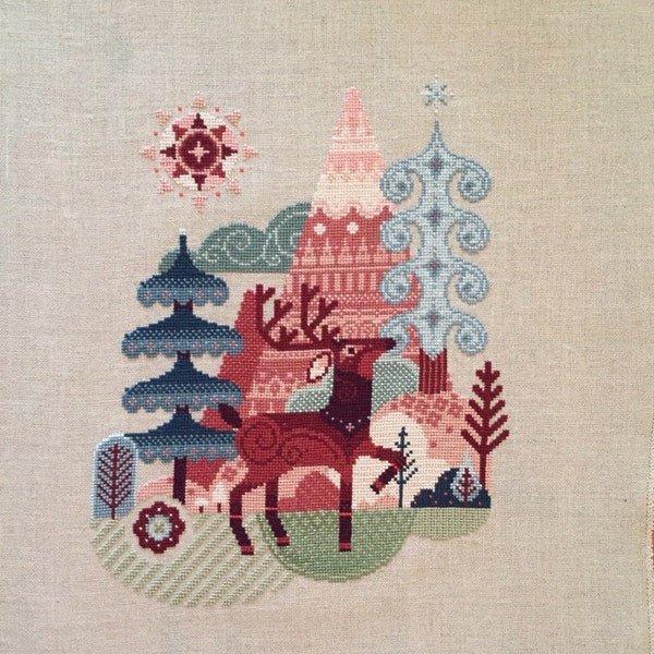 Winter Deer - Cross Stitch Pattern (digital Format - PDF) - Etsy