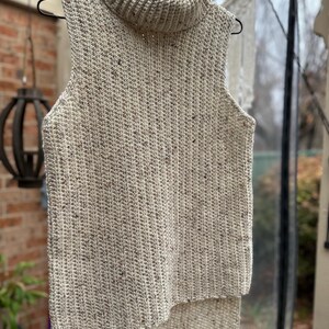 トップス Eaphi U NECK LEAF PATTERN KNIT VEST Eaphi U NECK LEAF PATTERN KNIT VEST