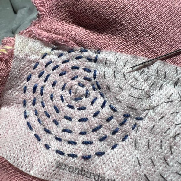 Sashiko Inspired Mending Kit Modern Visible Mending Tool Set - Etsy