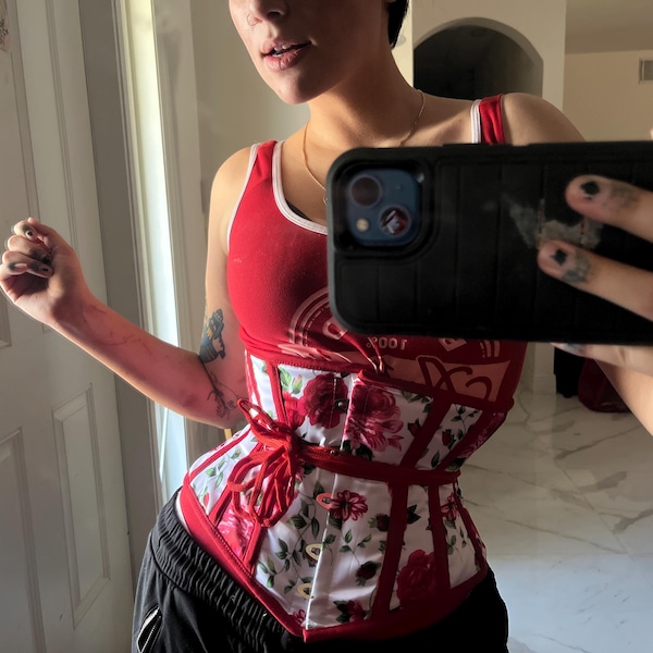 Purple Brocade Expert Gothic Waist Training Overbust Corset