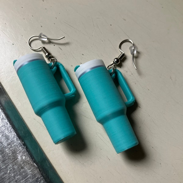 Miniature Stanley Tumbler Earrings | 3D Printed - Etsy