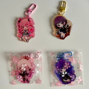 ★BLACKPURPLE★ Eternal Love Keyring Eternal Love KeyringBla Nightcord at 25:00 Keychains - Kanade, Ena, Mizuki, Mafuyu