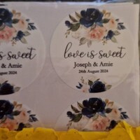 Personalized Round Circle Label Stickers,waterproof1.53inch Custom Name ...