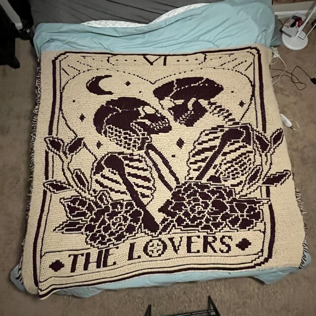 The Lovers Tarot Overlay Mosaic Crochet Blanket PATTERN ONLY - Etsy