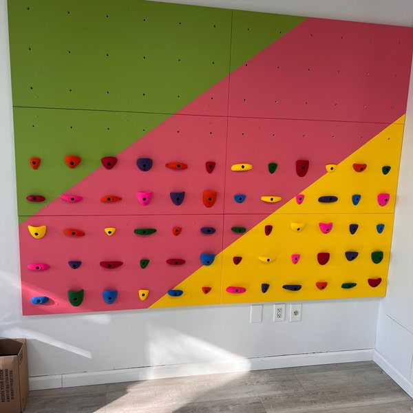 Indoor rock climbing wall 1ct 23 x 46 panel easy installation