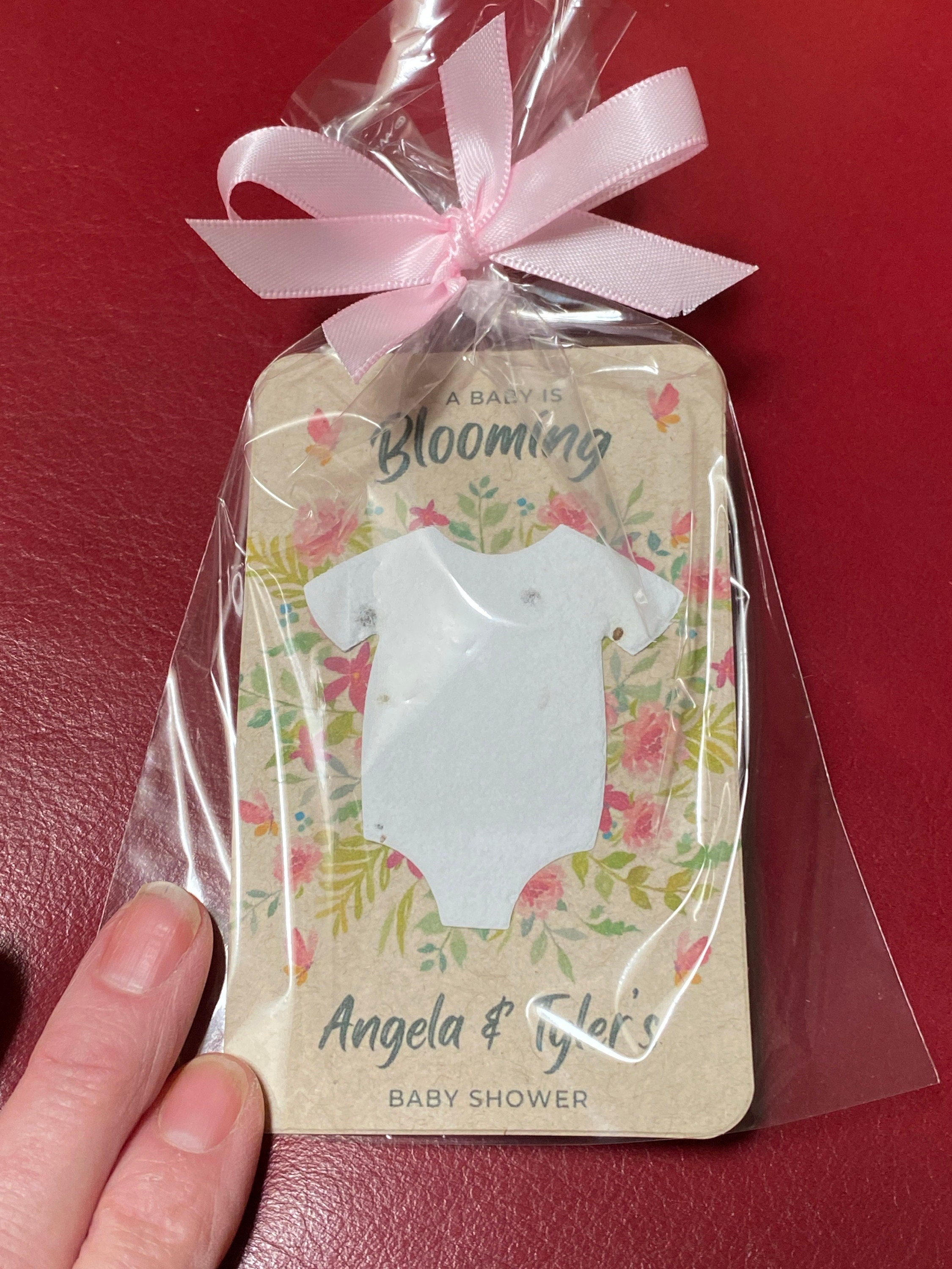Baby In Bloom Baby Shower Favors For Guests - Wildflower Seed Packets Alternative - Good For Goodie Bags or Prizes