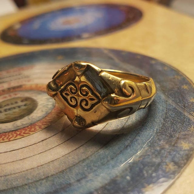 MEDIEVAL RING, 12th century, silver 925 13g Wulflund