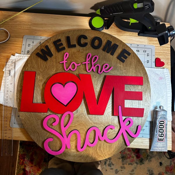 Unfinished Wood Round DIY Kit | Howdy Y'all Handkerchief Door Hanger ...