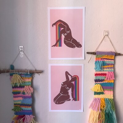Rainbow Nudes A5 Prints - Etsy Australia