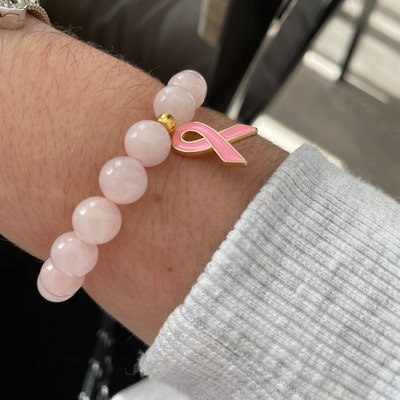 Bracelet Solidaire Octobre Rose - 2€ Reversés à Eau De Rose – Atelier Thamaïs
