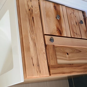 48 Inch Hickory Bathroom Vanity, Single Sink Vanity, Hickory Bath ...