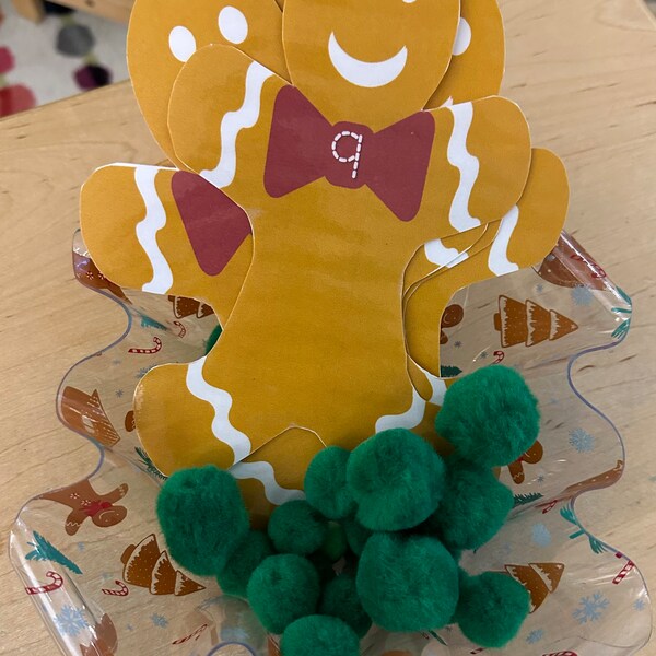 Winter Number Trace and Count Mats, Winter Math Mat, Counting Cards ...