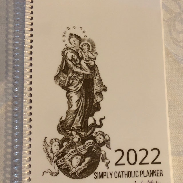 Agenda catholique Vierge Fleurie - Septembre 2023-2024