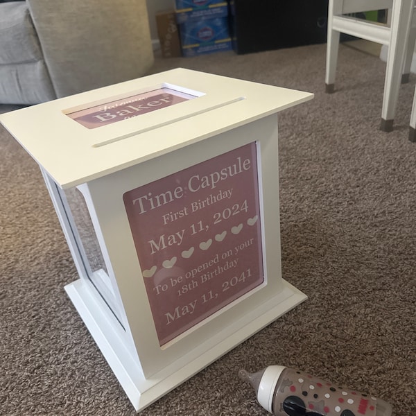 Time Capsule // 1st Birthday Custom Time Capsule // Personalized Time ...