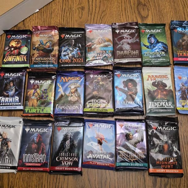 10 Random Booster Packs Magic the Gathering MTG - Etsy