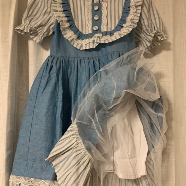 Petit Bebe Knits Toddler Girls Blue & Pink Liberty Floral Smocked Dress