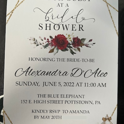 Be Our Guest Bridal Shower Invitation, DIY, Editable Download - Etsy