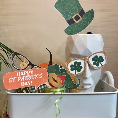 St. Patrick's Day Photo Props, Printable Photo Booth Props, Holiday Props, St. Patrick's Party ...