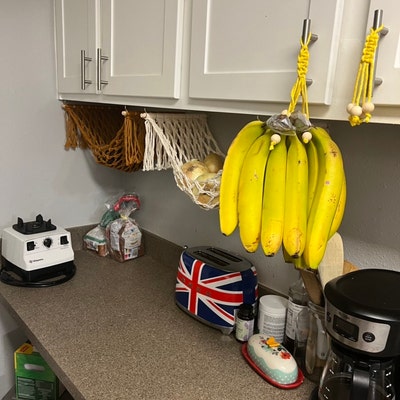 Macrame Banana Hanger, Banana Hammock, Fruit Holder, Kitchen Storage - Etsy